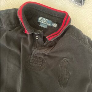 Polo by Ralph Lauren Black Shirt with Red Accents